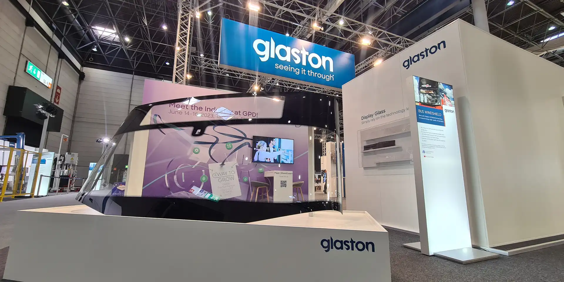 Messestand Glaston